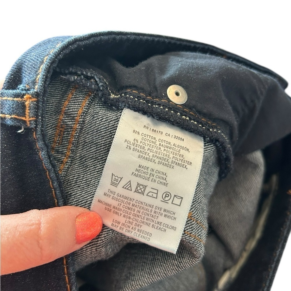 Pilcro And The Letterpress Anthropologie Dark Wash Stet Jeans Denim Womens Sz 28 - Picture 7 of 12